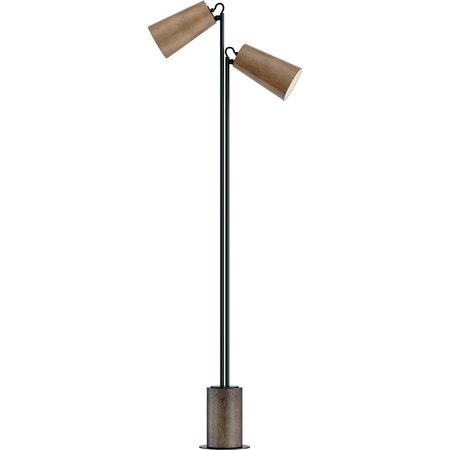 MAXIM LIGHTING Scout 2-Light LED Floor Lamp 10099WWDTN